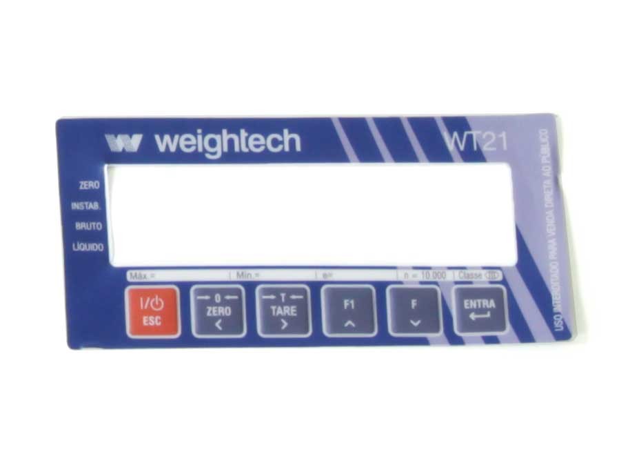 Painel frontal em policarbonato Weightech