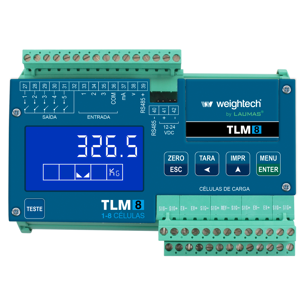 Transmissor de Pesagem Laumas TLM8 RS485