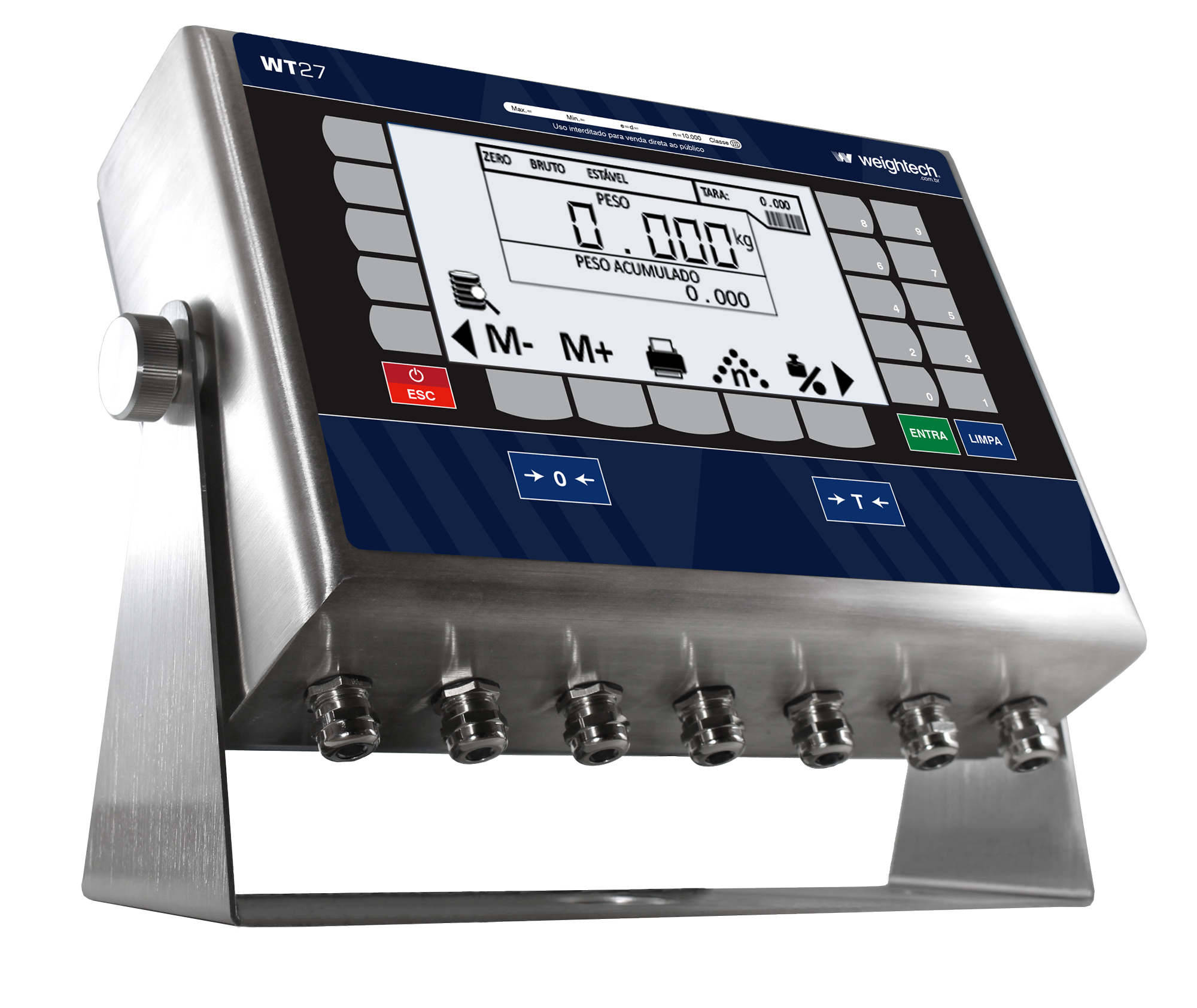 INDICADOR DE PESAGEM WEIGHTECH WT27-PC