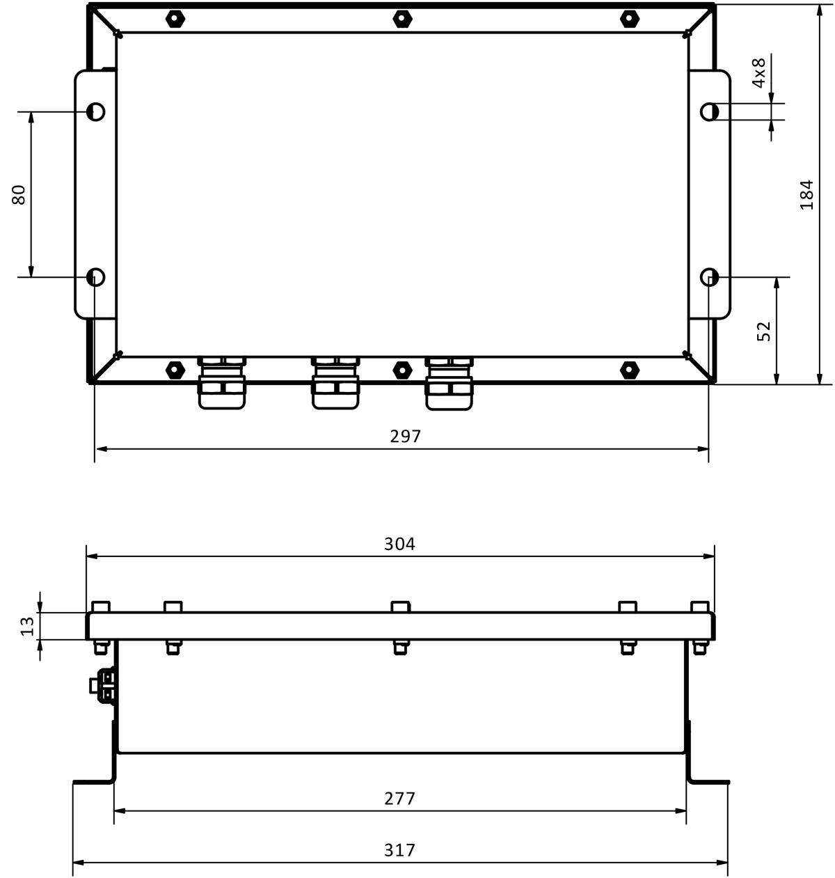 Dimensões WTX-BSDS Dimensões WTX-BSDS