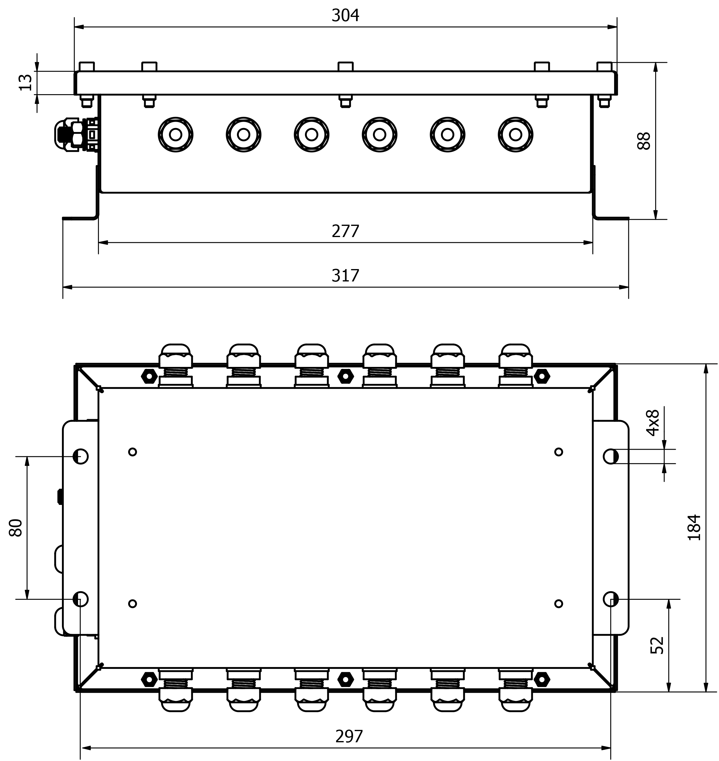 WTX12-D - dimensões