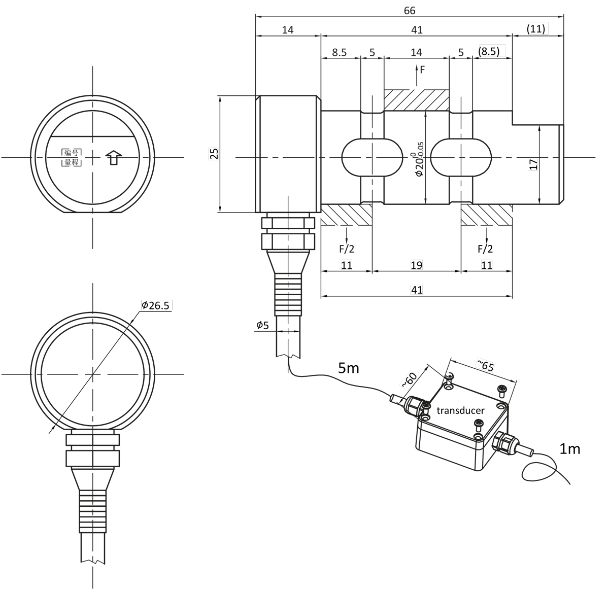 Célula de carga Berman Load Cells BLP7021-010/3t