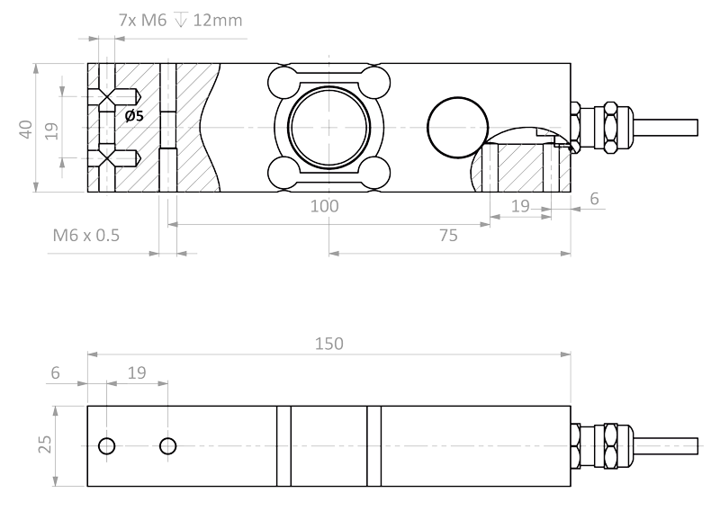 BM6G - Dimensões BM6G - Dimensões