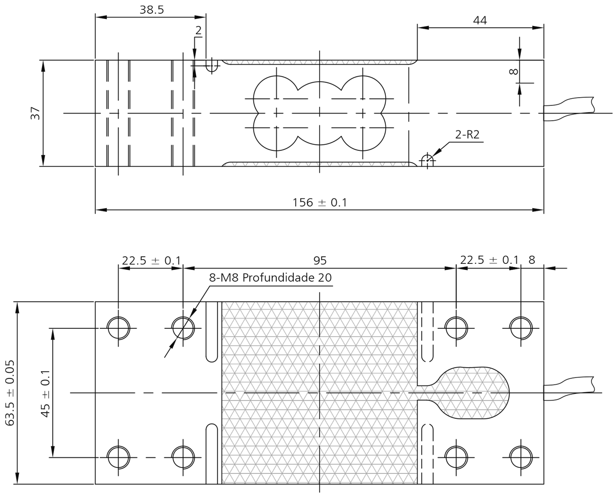 Célula de carga Single Point TBSPL-300 Célula de carga Single Point TBSPL-300
