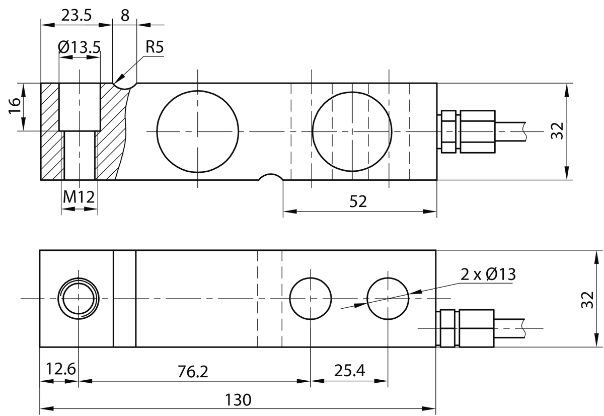 Célula de carga Shear Beam BTBIX