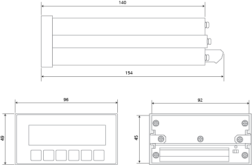 Display remoto para painel DR-WT21-AC Display remoto para painel DR-WT21-AC