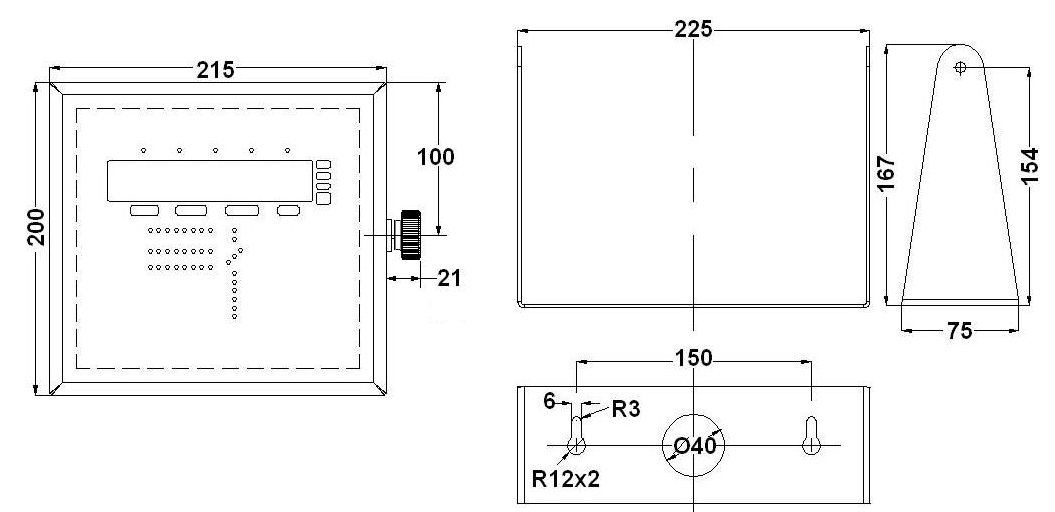 WT21-CSi dimensões em mm