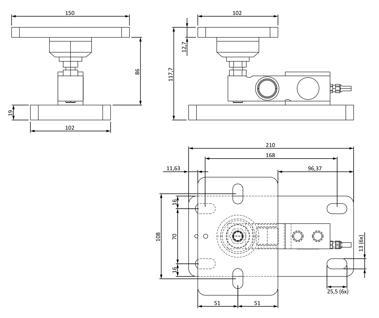 dimensões 3t